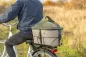 Preview: Hundefahrradkorb für Gepäckträger mit Netzhaube und Schultergurt