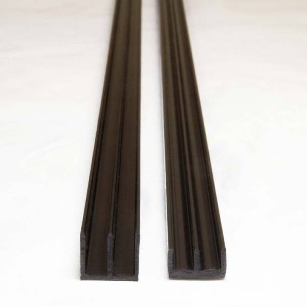 GLASFÜHRUNGSPROFILE 4 mm schwarz – weiß – silber