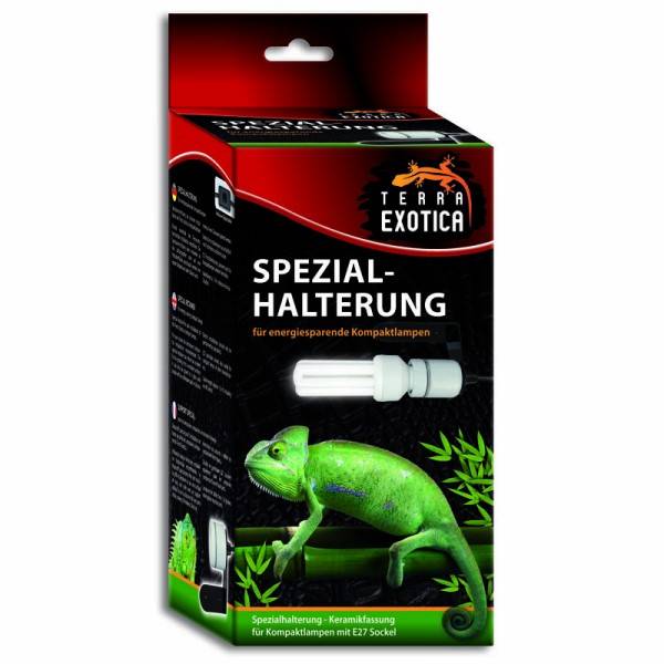 Spezialhalterung für energiesparende Kompaktlampen