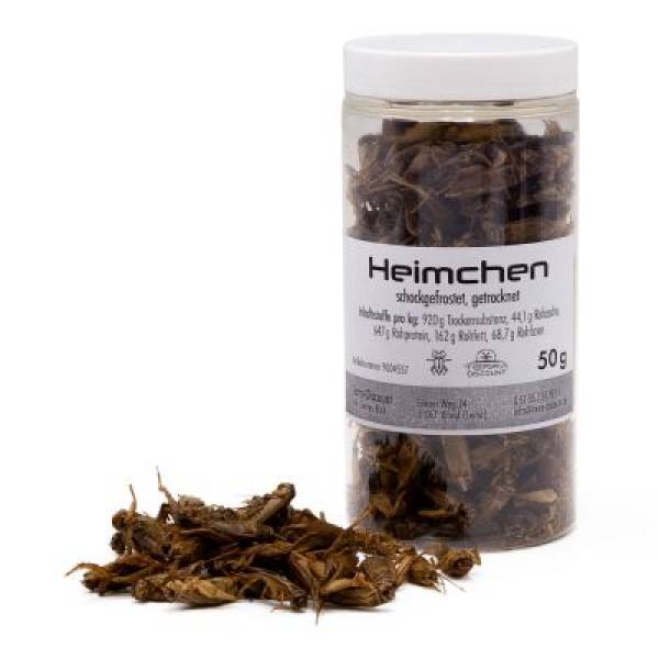Getrocknete Heimchen