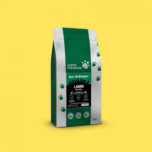 Super Premium Hundefutter mit Lamm & Reis für Ausgewachsene Hunde