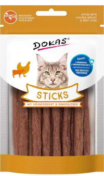 Sticks mit Hühnerbrust & Rinderleber