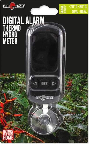 Preview: Thermometer Repti Planet Hygrometer mit internem Alarm