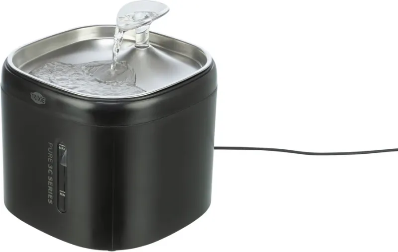 Preview: Aqua Pure Trinkbrunnen mit Edelstahltrinkschale und Wasserstandsanzeige