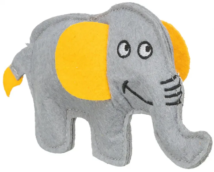Preview: Katzenspielzeug Elefant aus Filz mit Catnip