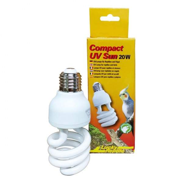 Preview: Lucky Reptile Compact UV Sun 20 W  Kompaktlampe für E 27 Fassung "UV Lampe"