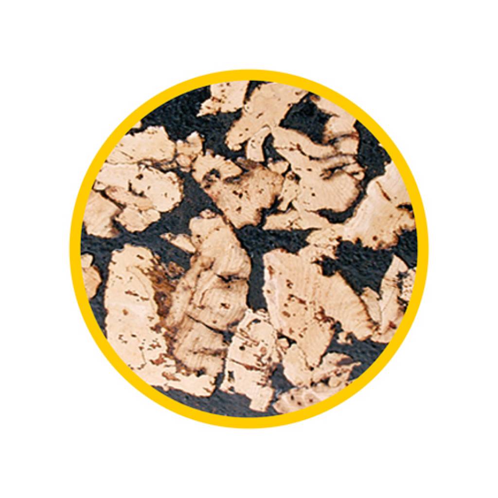 Korkrückwand Borneo schwarz 60 x 30 x 0,3 cm, 2 St