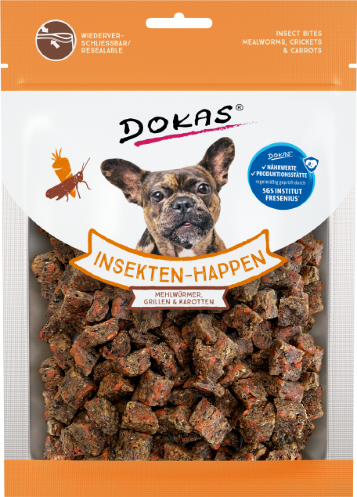 Insekten-Happen - Mehlwürmer, Grillen & Karotte