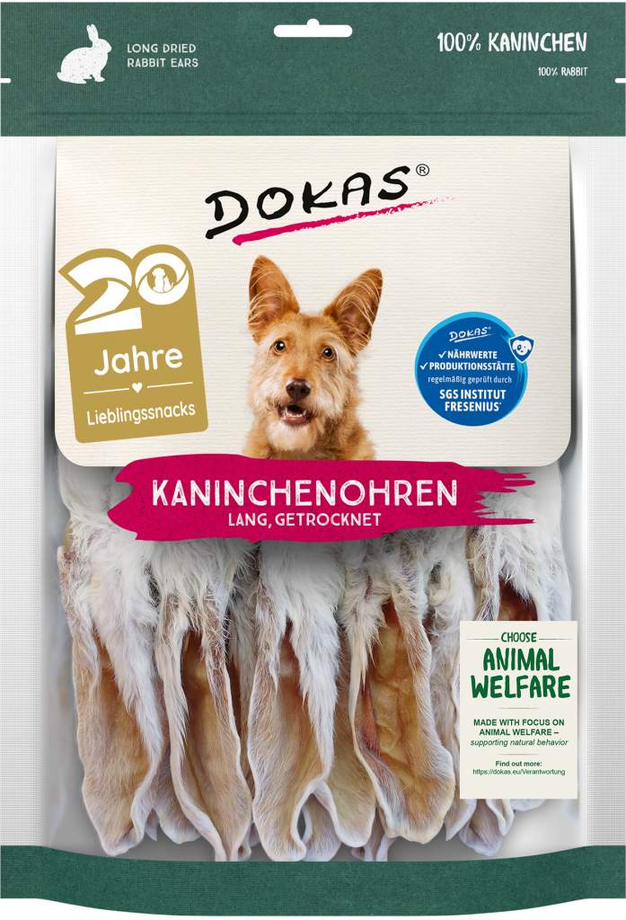 Kaninchen-Ohren mit Fell (lang)