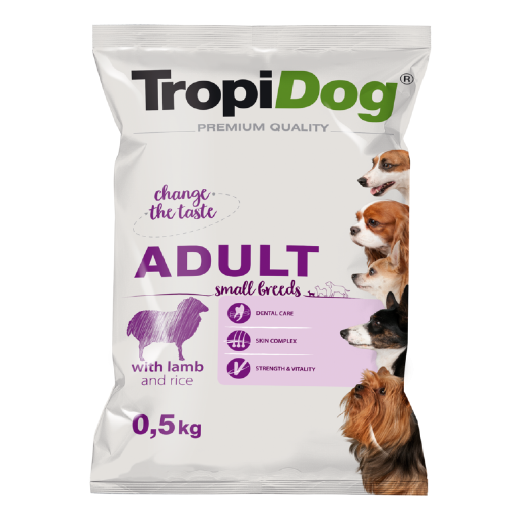 Premium Adult Hunde kleine Rassen mit Lammfleisch und Reis