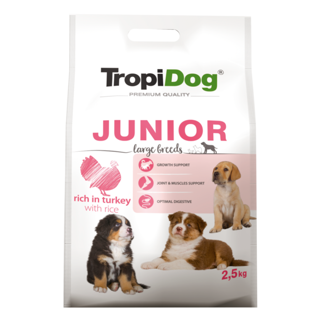 Premium Junior – große Rassen mit Putenfleisch und Reis