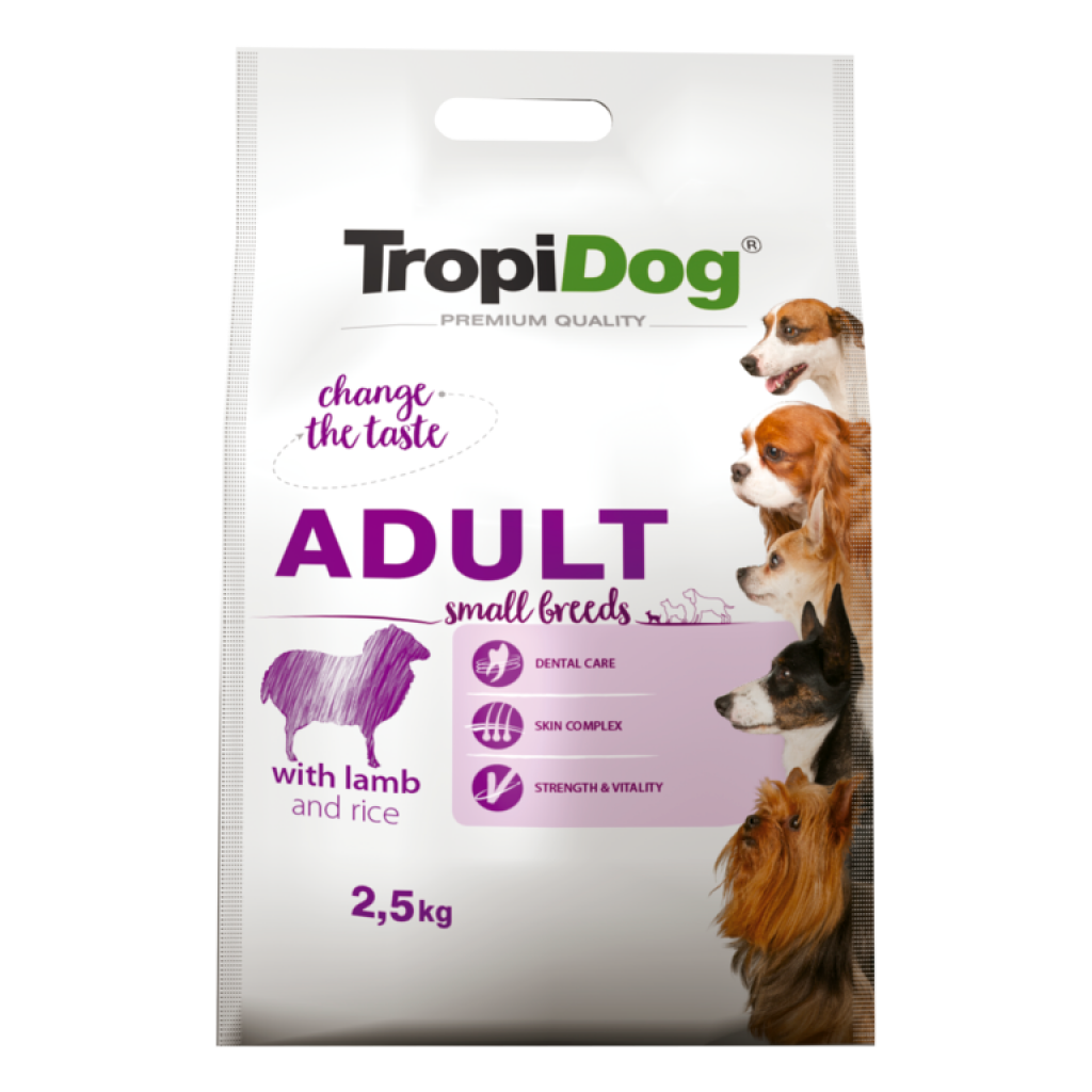 Premium Adult Hunde kleine Rassen mit Lammfleisch und Reis