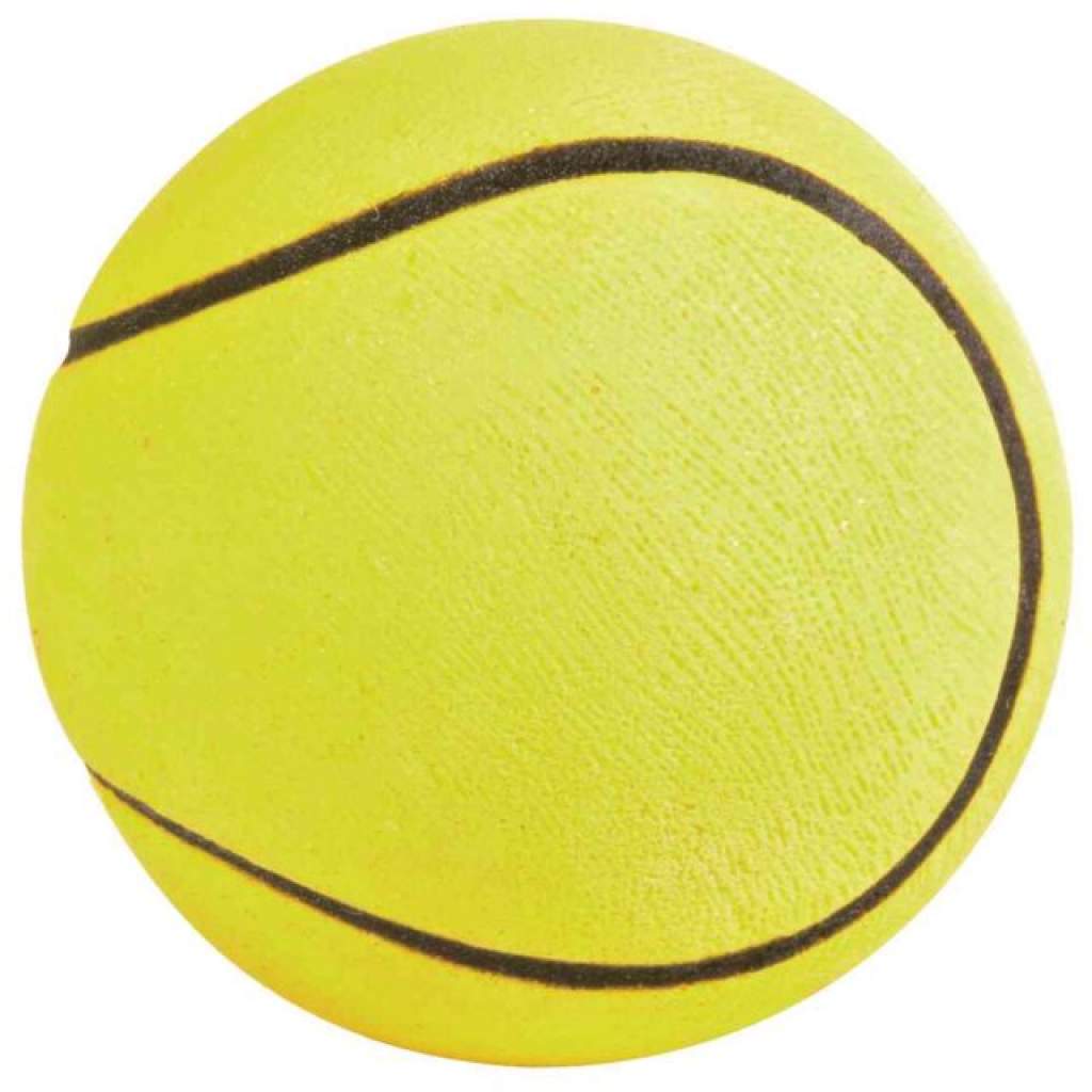 Ball im Display, Moosgummi