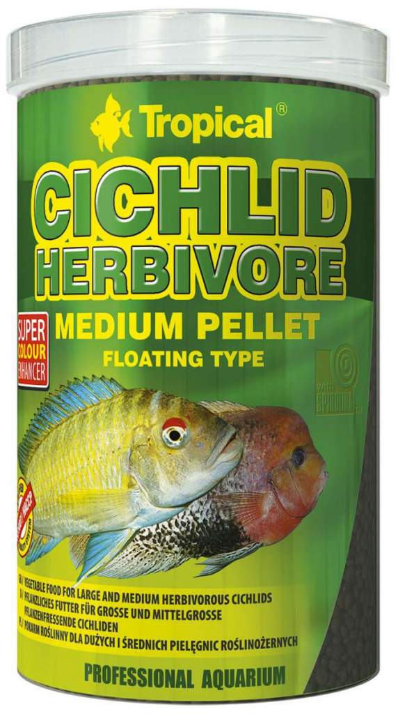 Cichlid Herbivore Medium Pellet