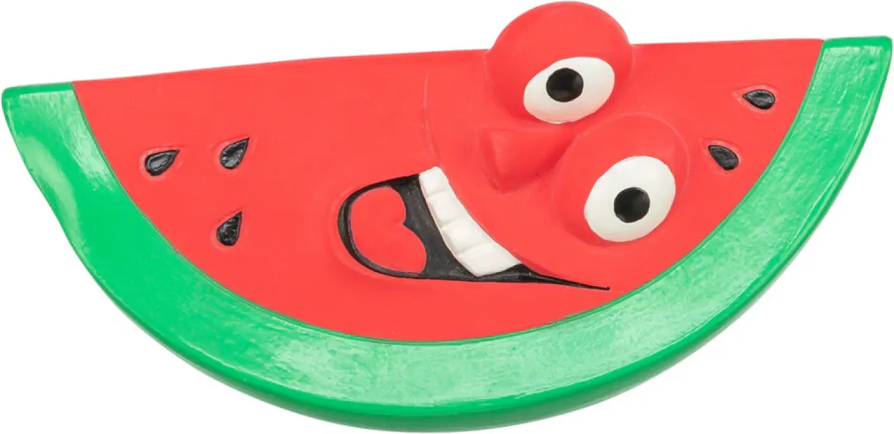 Hundespielzeug Wassermelone aus Latex mit Quietscher
