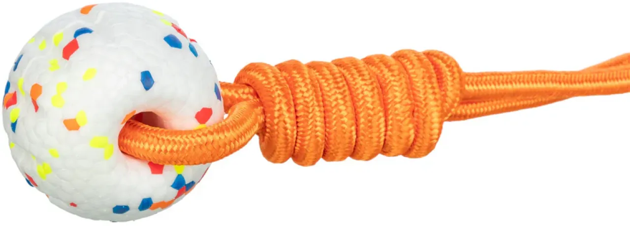 Hundespielzeug Light & Strong Ball aus EPS mit Tau